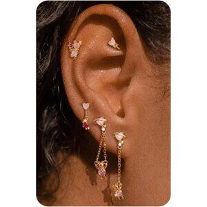 Sterling Silver Earrings for Women - Hypoallergenic Cartilage Earrings for